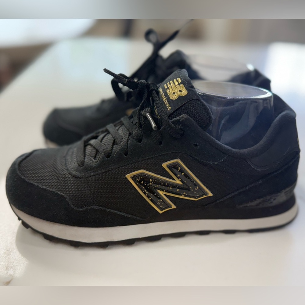 New Balance 515 Black & Gold size 7